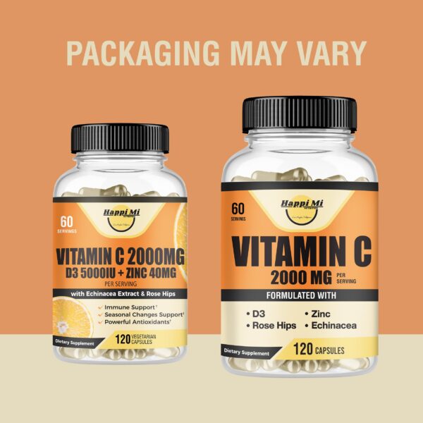 Version 1.0.0 Etiqueta de Happi Mi Nutrition Vitamina C 2000mg