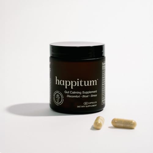 Cápsulas de Happitum para malestar estomacal.