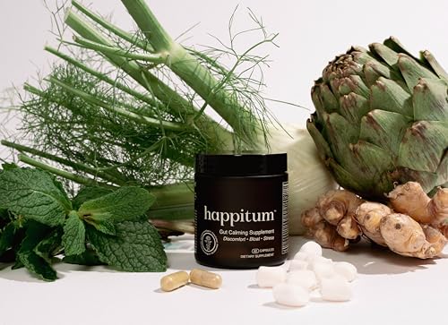 Ingredientes naturales en Happitum para soporte digestivo.
