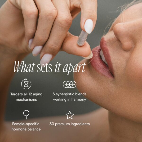 Version 1.0.0 Etiqueta frontal del producto Happy Aging NAD+