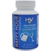 Botella Happy Hour Vitamins con etiqueta frontal