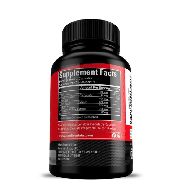 Hard Iron Labs N.O. etiqueta