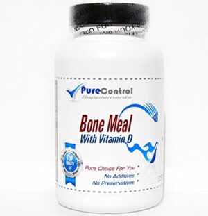 Harina de hueso con vitamina D 200 cápsulas PureControl