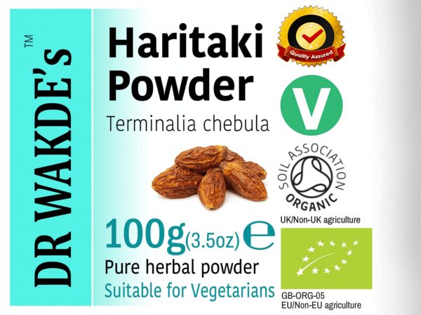 Haritaki DR WAKDE'S hierba natural en polvo para salud diaria