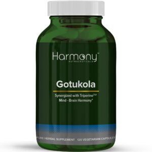 Harmony Nutraceuticals Gotu Kola cápsulas veganas orgánicas 120 unidades