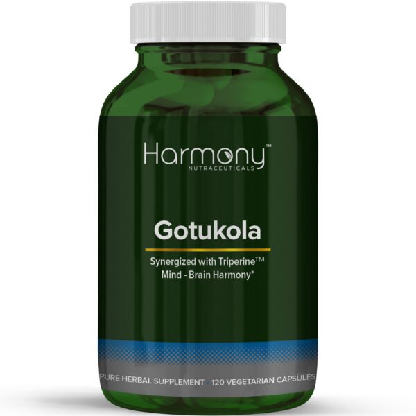 Harmony Nutraceuticals Gotu Kola cápsulas veganas orgánicas 120 unidades
