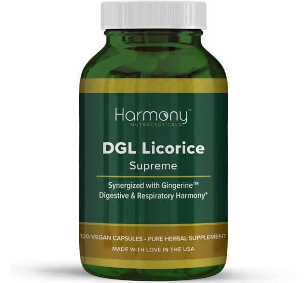 Harmony Nutraceuticals Regaliz DGL cápsulas veganas 120 unidades
