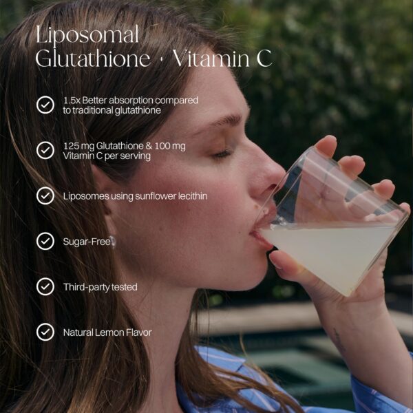 Conjunto de sobres de Glutatión liposomal limón