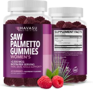 HAVASU NUTRITION gummies Saw Palmetto y Biotina para cabello mujer
