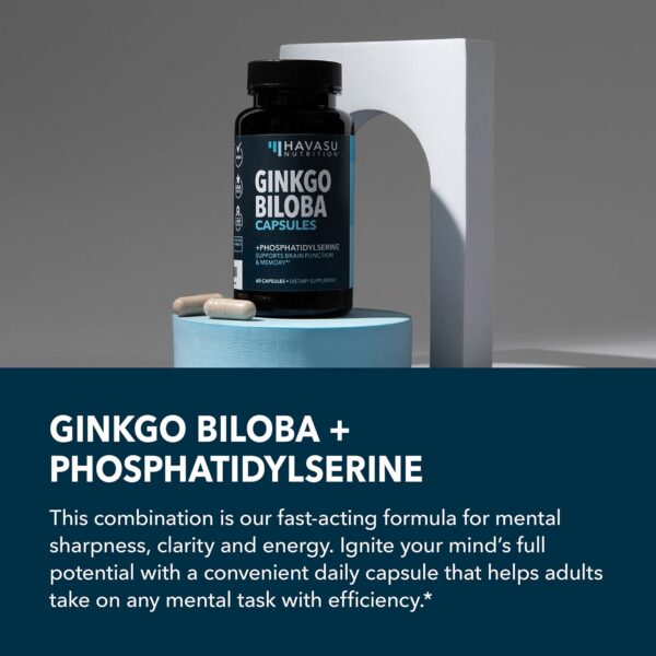 HAVASU NUTRITION suplemento memoria y concentración ginkgo biloba