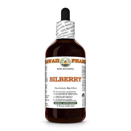 Version 1.0.0 Hawaii Pharm extracto líquido sin alcohol de arándano 4 fl oz