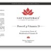 Frontal de la botella Hay's Naturals PowerUp Vitamina D3 2000 UI