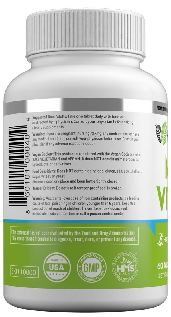 Etiqueta trasera con ingredientes