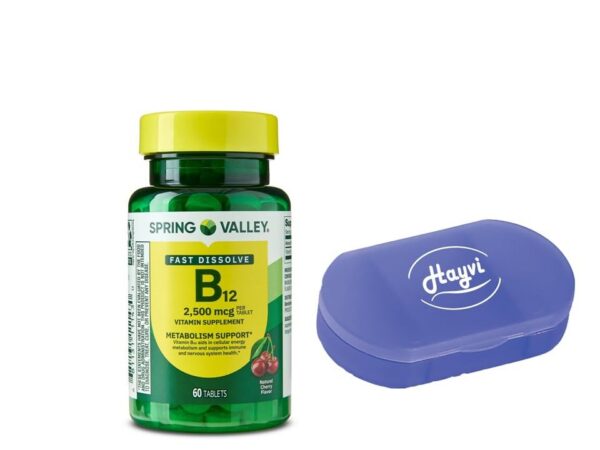 Tabletas Hayvi B12 sabor cereza disolución rápida