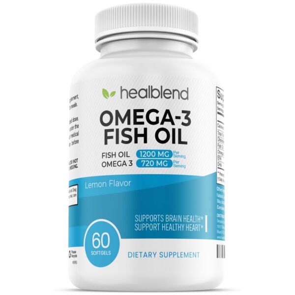 Frente del envase healblend Omega 3 DHA/EPA
