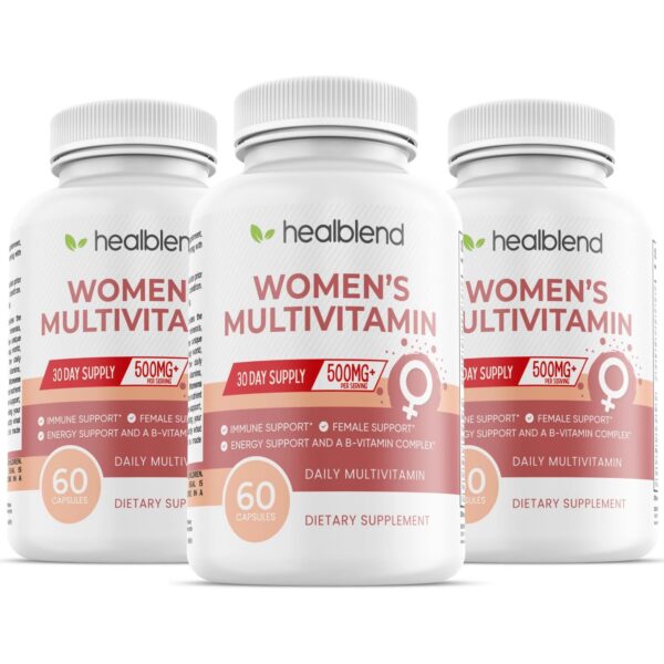 Multivitamínico HealBlend frasco frontal