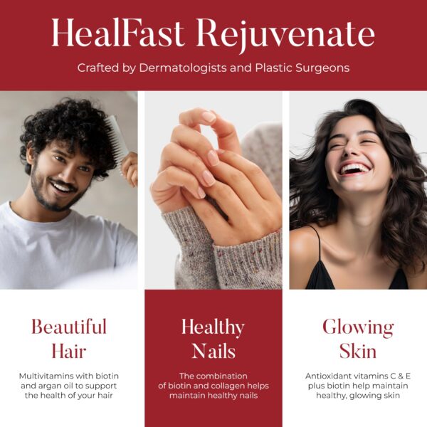 Etiqueta frontal de HealFast Rejuvenate