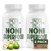 Version 1.0.0 Healing Noni cápsulas de polvo puro de fruta de noni pack de 2