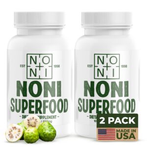 Healing Noni cápsulas de polvo puro de fruta de noni pack de 2