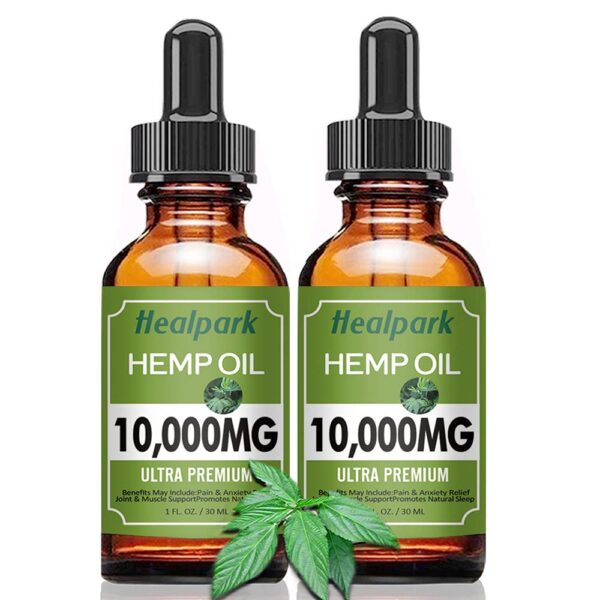 Healpark Hemp Oil frasco con gotero
