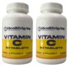 Health By Me paquete doble vitamina c 1000mg 180 tabletas
