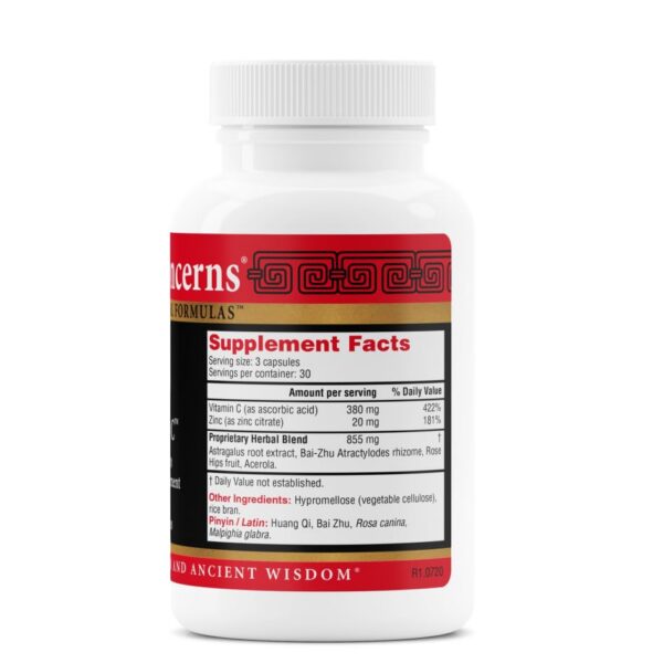 Etiqueta de Health Concerns Astra C en frasco