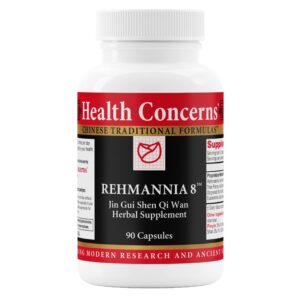 Health Concerns Rehmannia 8 etiqueta frontal