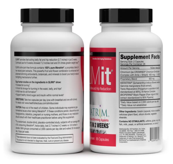 Etiqueta trasera con ingredientes