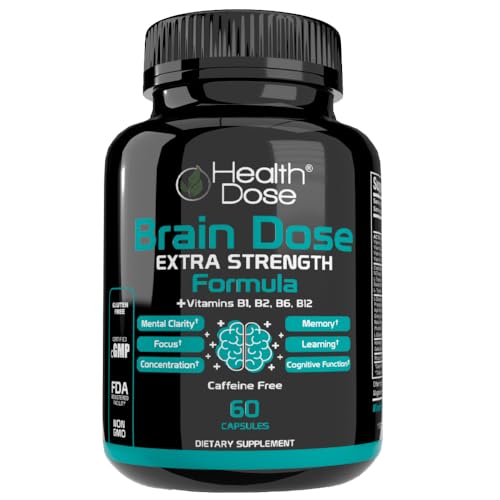 Health Dose Brain Dose nootrópicos sin cafeína 60 cápsulas