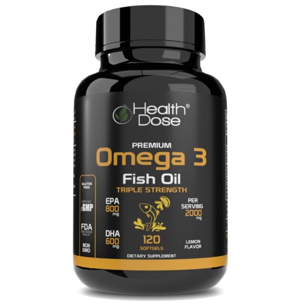 Version 1.0.0 Health Dose Omega 3 cápsulas limón