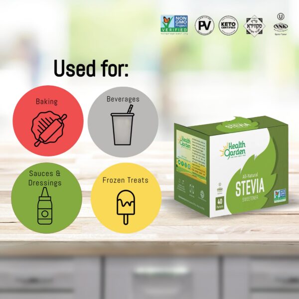 Paquetes de endulzante Stevia Health Garden