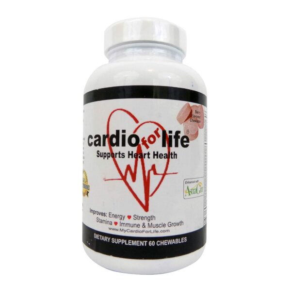 Version 1.0.0 Frasco Health Guardian CardioForLife con etiqueta
