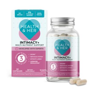 Health & Her Intimacy+ suplemento libido mujeres 60 tabletas