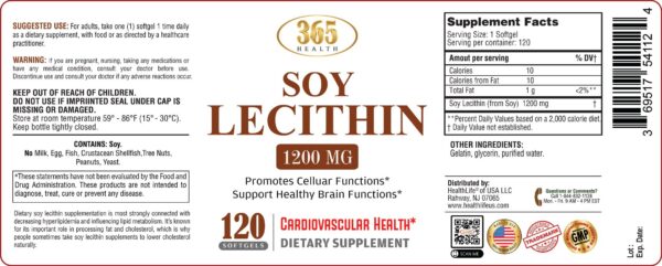 Lecitina Health LFE grado alimenticio