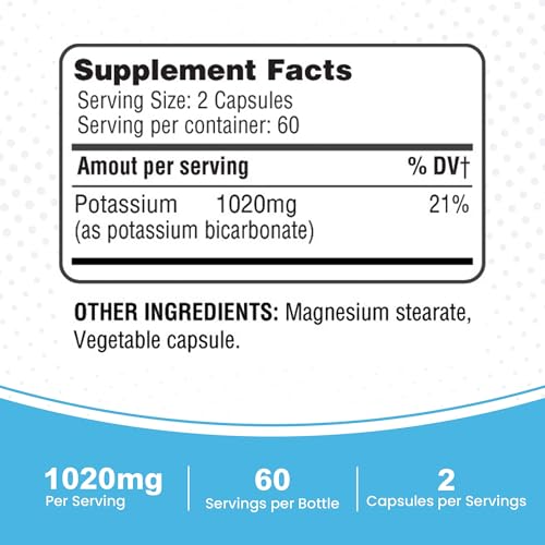 Version 1.0.0 Caja y empaque del suplemento de potasio