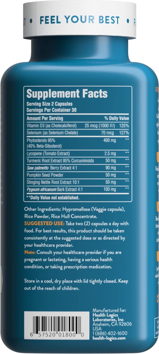 Health Logics Vitality caja suplementos salud prostática