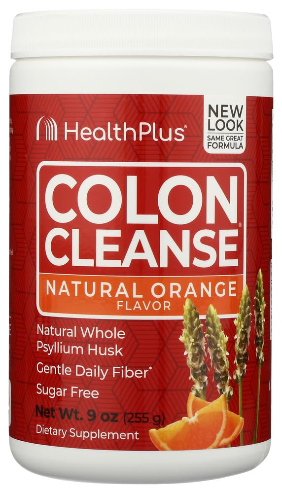 Health Plus Colon Cleanse bebida naranja 9 oz envase frontal