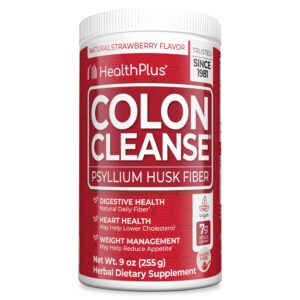 Health Plus Colon Cleanse polvo apoyo digestivo sabor fresa 9 oz
