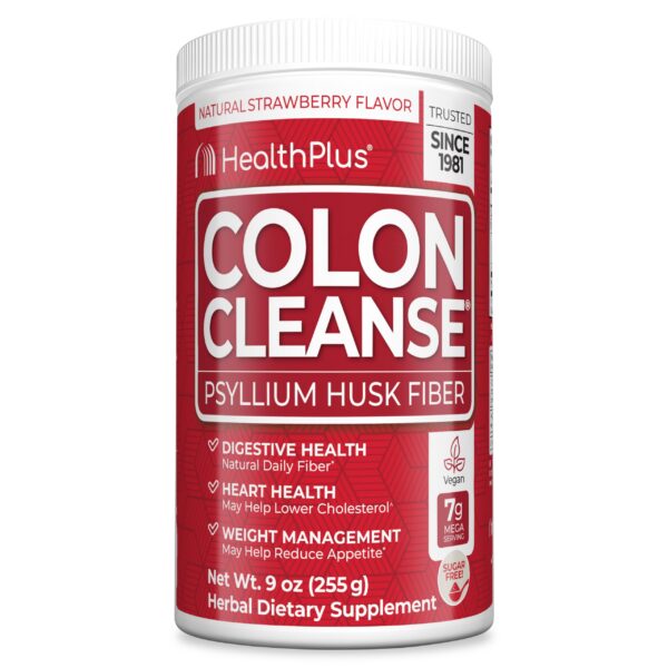 Health Plus Colon Cleanse polvo apoyo digestivo sabor fresa 9 oz