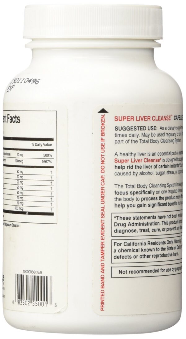 Version 1.0.0 Frasco lado Health Plus limpieza de hígado 90 cápsulas