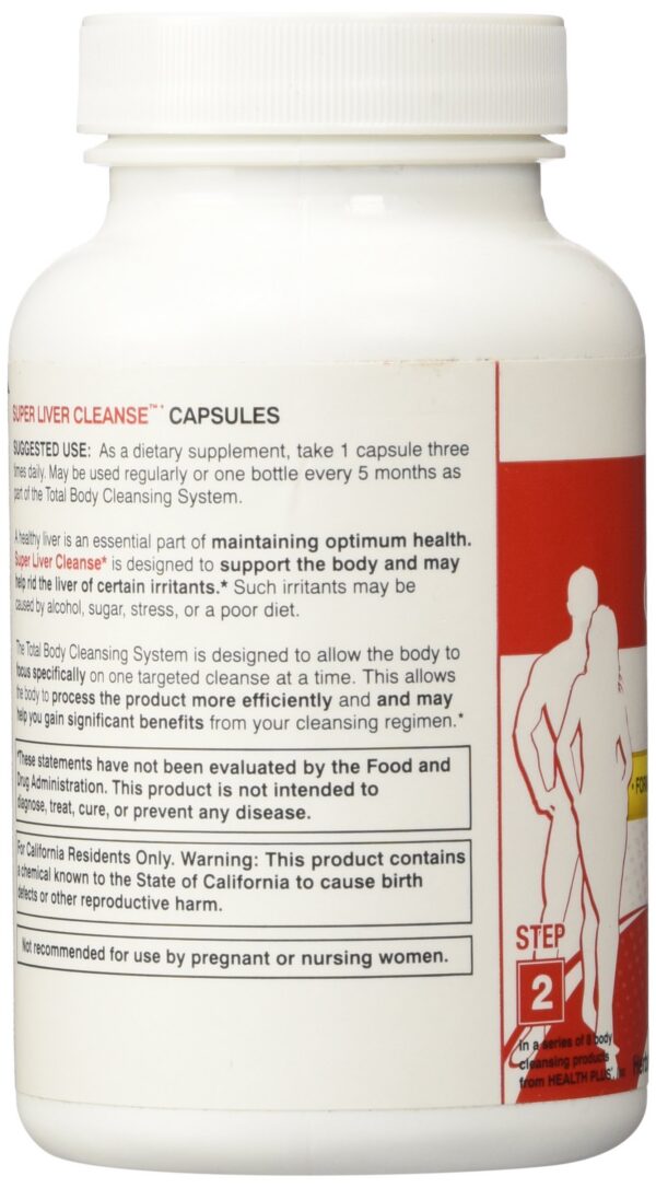 Version 1.0.0 Frasco Health Plus limpieza de hígado vista superior