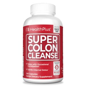 Version 1.0.0 Health Plus Super Colon Cleanse 240 cápsulas para detox y digestión