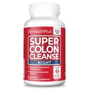 Health Plus Super Colon Cleanse cápsulas apoyo digestivo 60 unidades