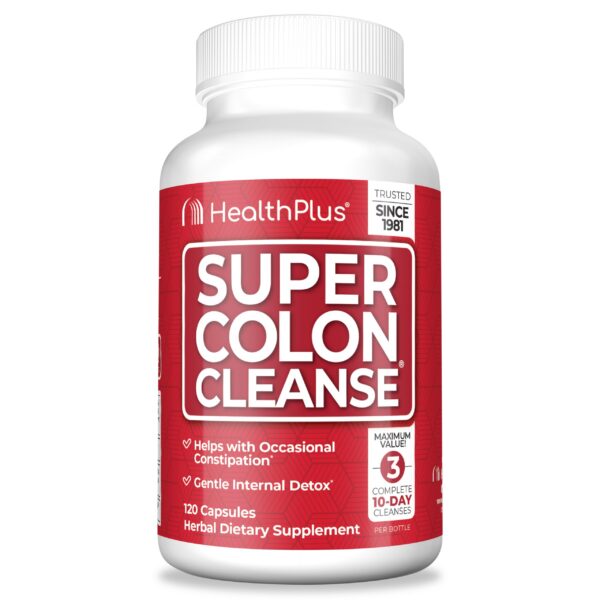 Health Plus Super Colon Cleanse cápsulas para detox de colon