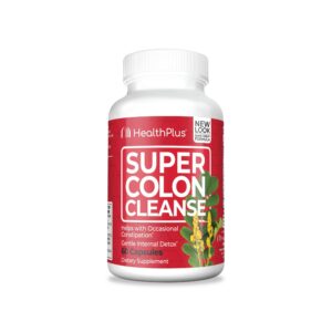 Health Plus Super Colon Cleanse cápsulas limpian el colon y mejoran digestión