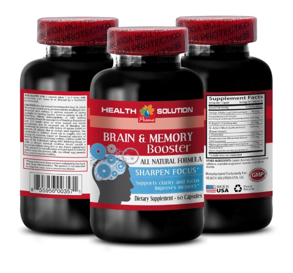 Etiqueta del producto Brain and Memory Booster