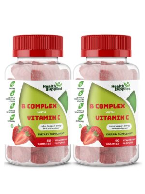 Gomitas sabor fresa de complejo de vitamina B