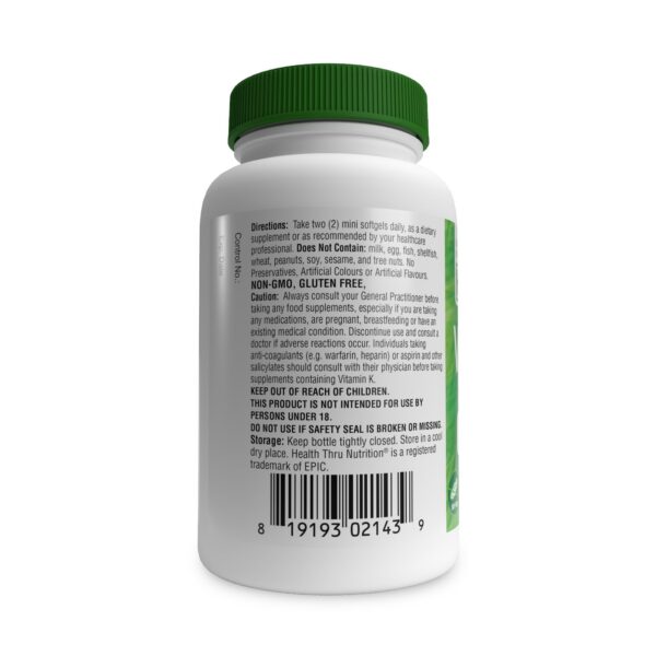 Version 1.0.0 Frasco con etiqueta en primer plano