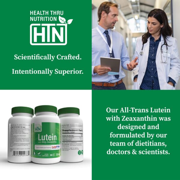 Health Thru Nutrition Luteína frasco lateral