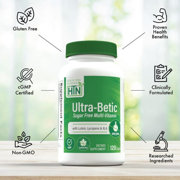 Etiqueta de ingredientes Health Thru Nutrition Ultra-Betic Multivitamin